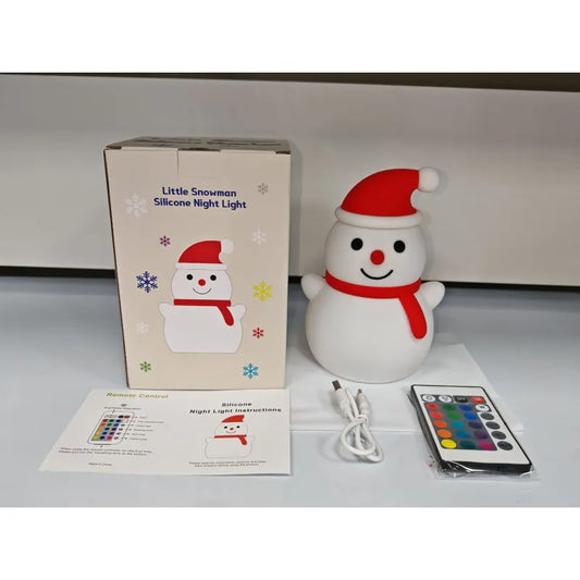 Christmas Ice Man Silicone Night Lamp