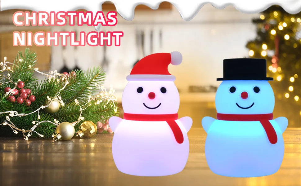 Christmas Ice Man Silicone Night Lamp