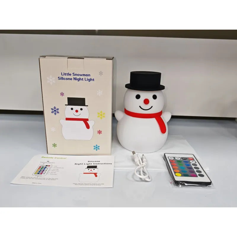 Christmas Ice Man Silicone Night Lamp